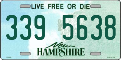 NH license plate 3395638
