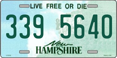 NH license plate 3395640