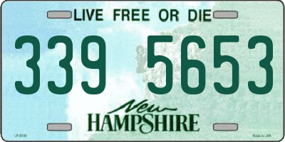 NH license plate 3395653