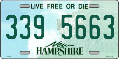 NH license plate 3395663