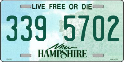 NH license plate 3395702