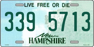 NH license plate 3395713
