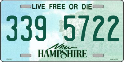 NH license plate 3395722