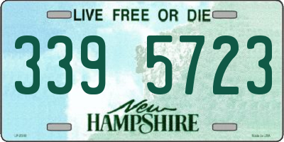 NH license plate 3395723