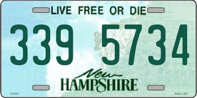 NH license plate 3395734