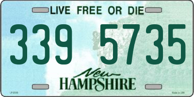 NH license plate 3395735