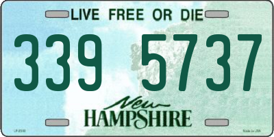 NH license plate 3395737