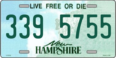 NH license plate 3395755