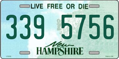 NH license plate 3395756