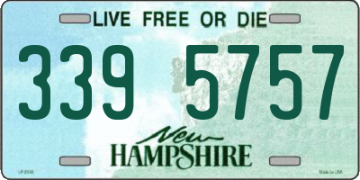 NH license plate 3395757