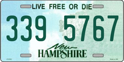 NH license plate 3395767