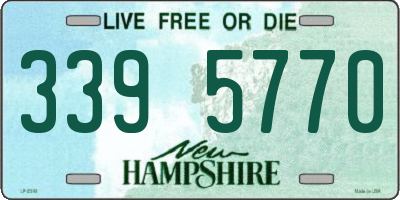 NH license plate 3395770