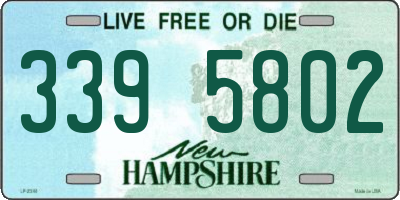 NH license plate 3395802