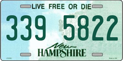 NH license plate 3395822