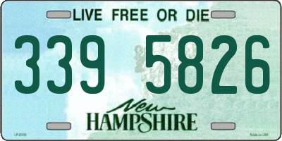 NH license plate 3395826