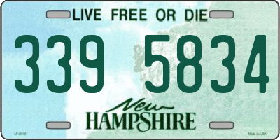 NH license plate 3395834
