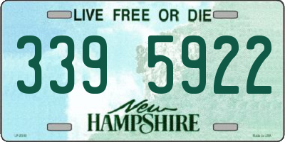 NH license plate 3395922