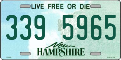 NH license plate 3395965