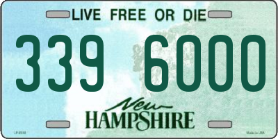 NH license plate 3396000