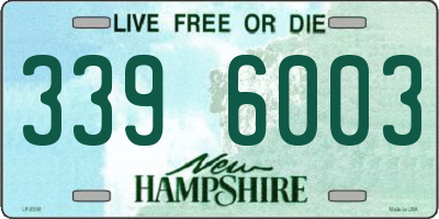 NH license plate 3396003
