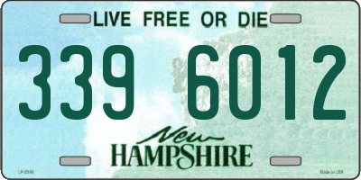 NH license plate 3396012