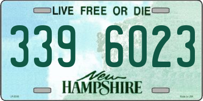 NH license plate 3396023