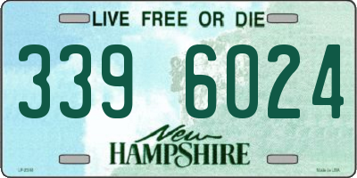 NH license plate 3396024