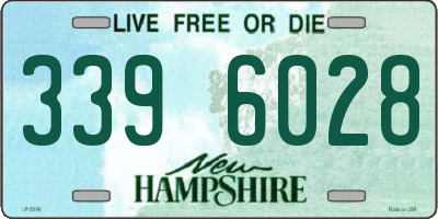 NH license plate 3396028