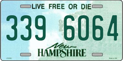 NH license plate 3396064