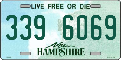 NH license plate 3396069