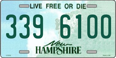 NH license plate 3396100