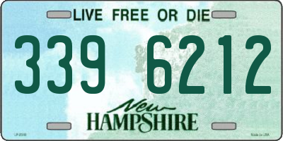 NH license plate 3396212