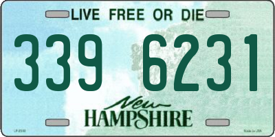 NH license plate 3396231