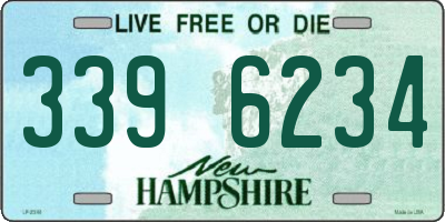 NH license plate 3396234