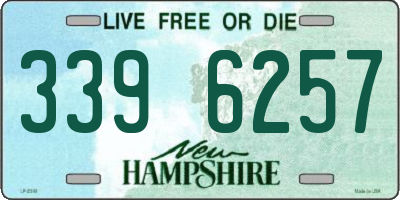 NH license plate 3396257