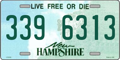 NH license plate 3396313