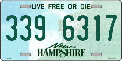 NH license plate 3396317