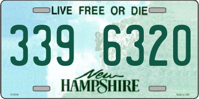 NH license plate 3396320