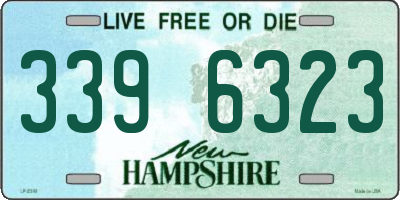 NH license plate 3396323