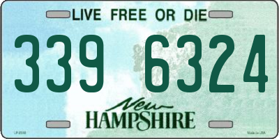 NH license plate 3396324