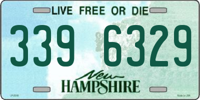 NH license plate 3396329