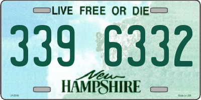 NH license plate 3396332