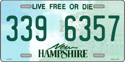 NH license plate 3396357