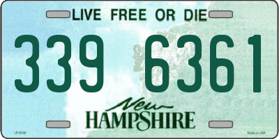 NH license plate 3396361