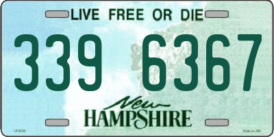 NH license plate 3396367
