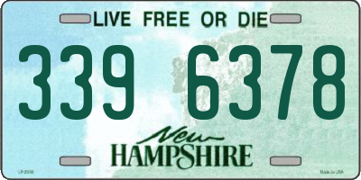NH license plate 3396378