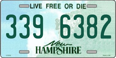 NH license plate 3396382