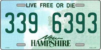 NH license plate 3396393