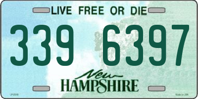 NH license plate 3396397