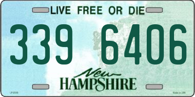 NH license plate 3396406